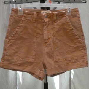Listicle Apricot Denim Shorts
